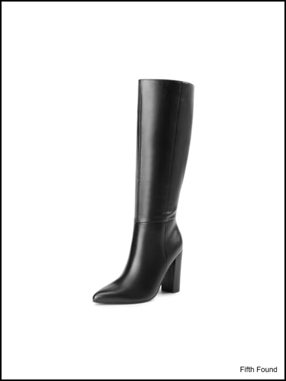 Dream Pairs Knee High Boots Pointed Toe Block Heel Zip Women's Shoes